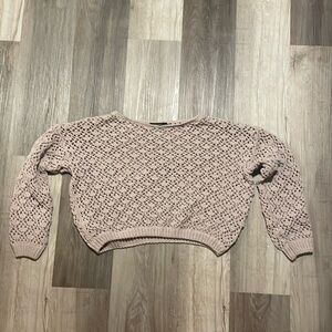 Cropped Slouchy Sweater